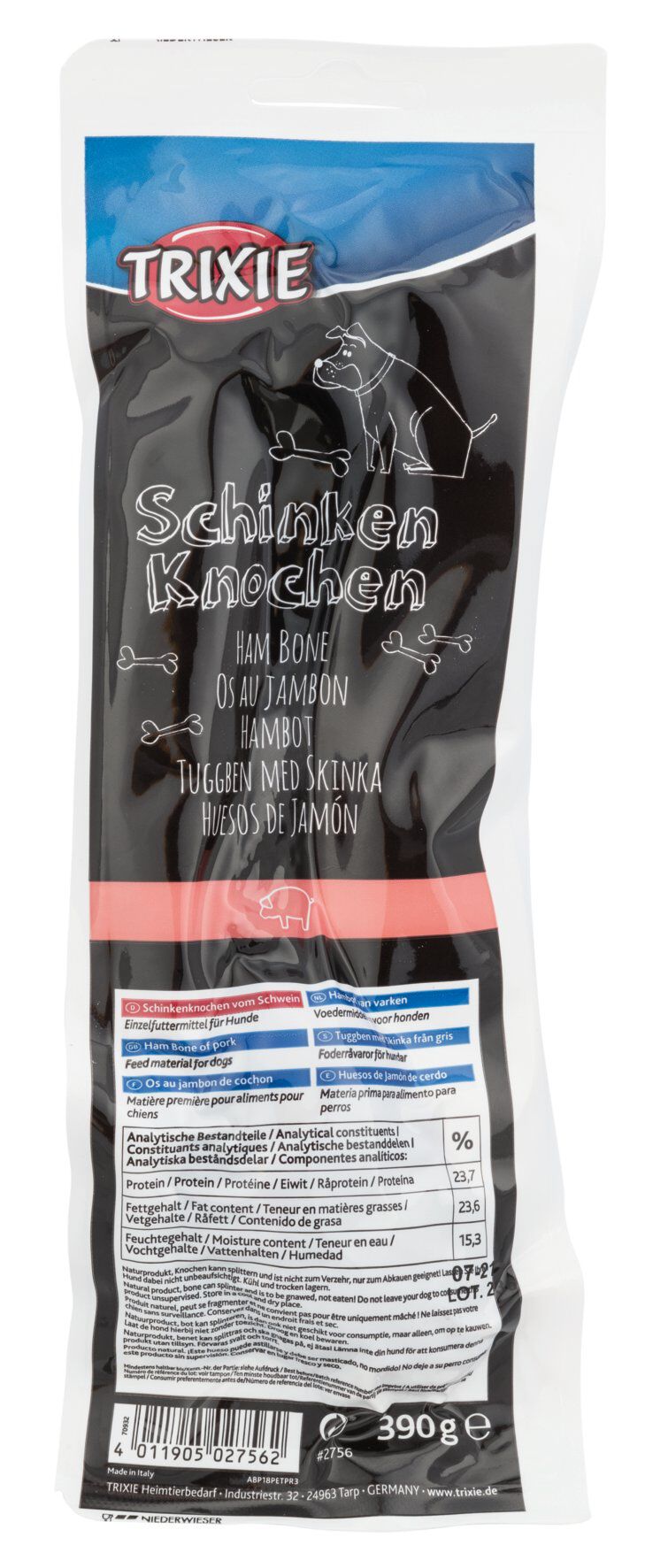 Trixie - Os de Jambon - 24cm 390g Image num&eacute;ro 1