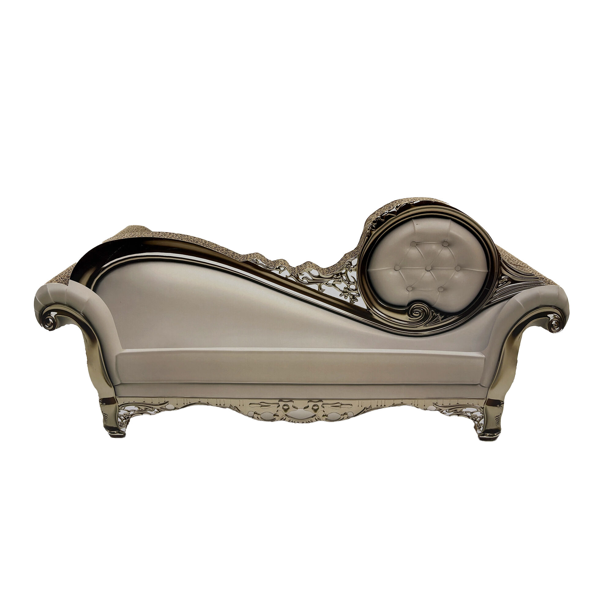 Leeby - Griffoir 2 en 1 Sofa Victorien pour Chats - Taupe Image num&eacute;ro 3