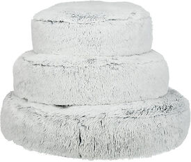 Trixie - Coussin Harvey, rond, blanc-noir
