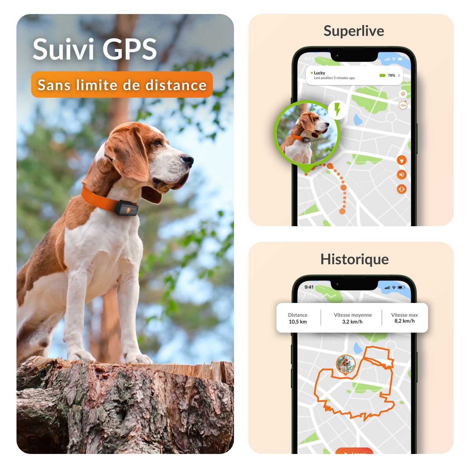 Weenect - Traceur GPS L/XL Edition 2023 pour Chiens - Noir Image num&eacute;ro 4