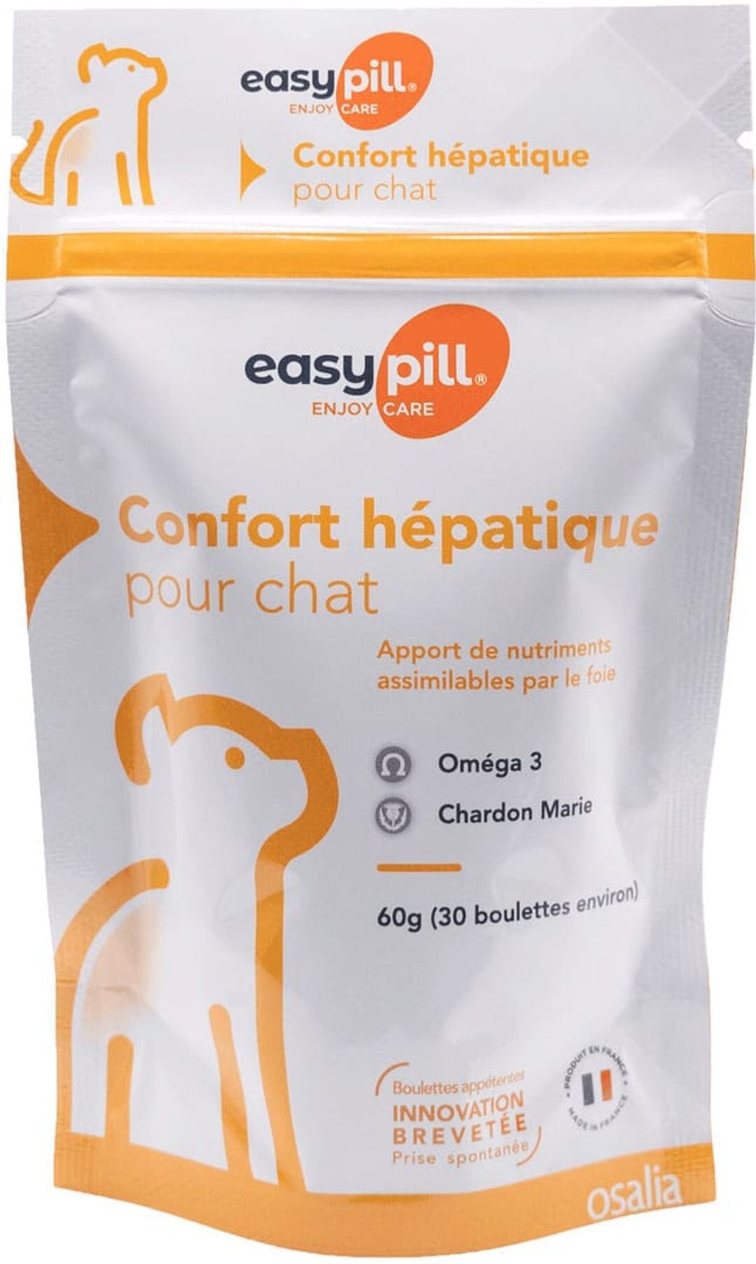 Osalia - Compl&eacute;ment Easypill Confort H&eacute;patique pour Chats - 60g Image num&eacute;ro 1