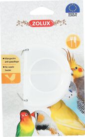 Zolux - Mangeoire Antigaspillage pour Oiseaux - Blanc