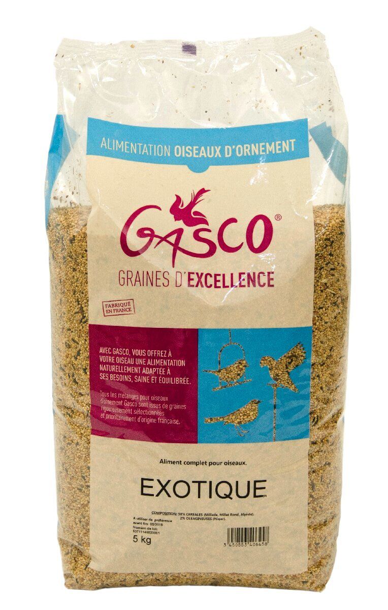 Gasco - M&eacute;lange de Graines pour Oiseaux &Eacute;xotiques - 5Kg Image num&eacute;ro 1