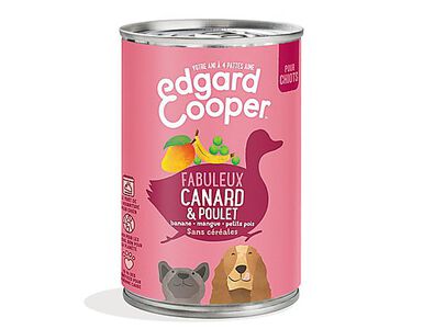 Edgard & Cooper - Boîte au Canard et Poulet pour Chiot - 400g