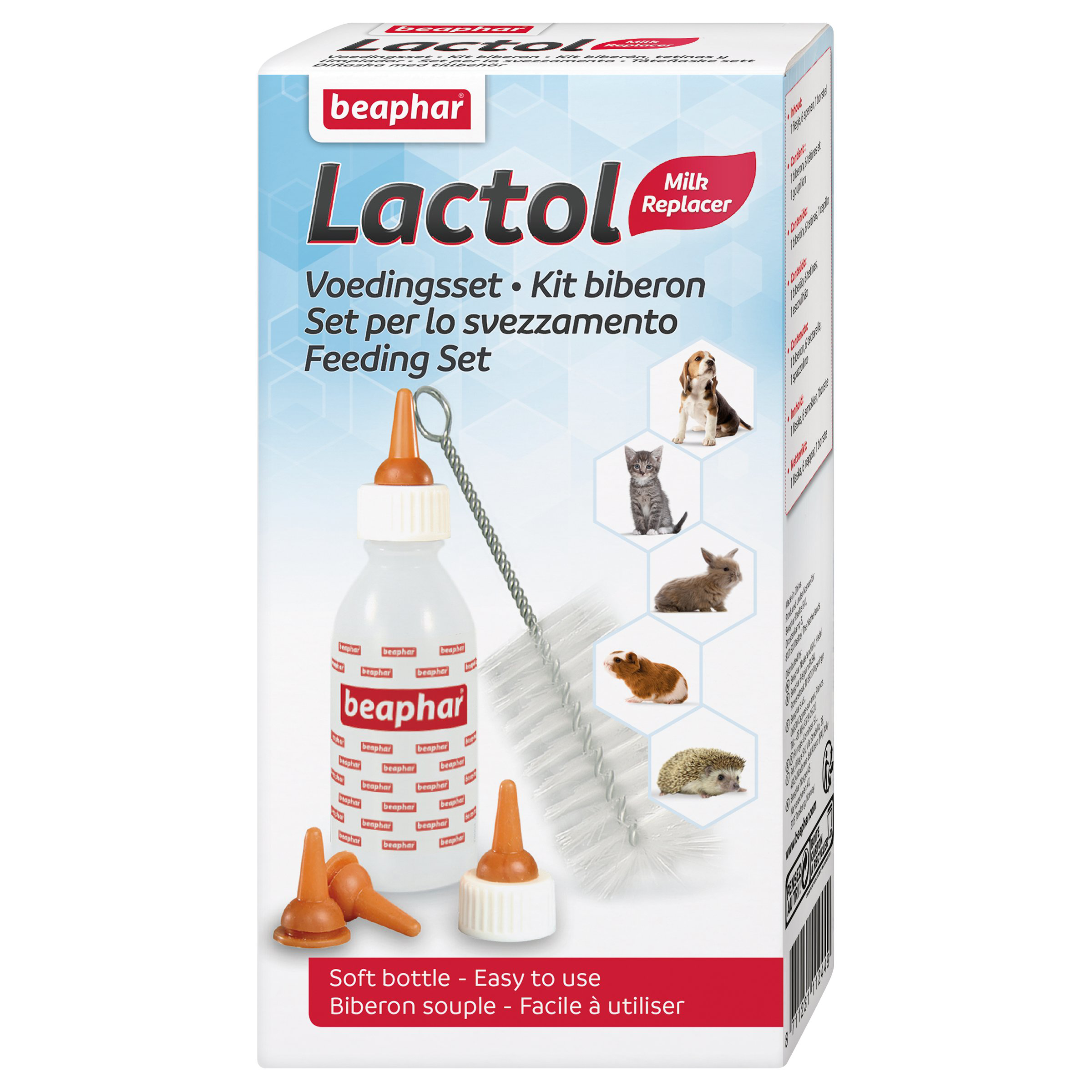 Beaphar - Pack Biberon et T&eacute;tine + Brosse &agrave; Nettoyer Image num&eacute;ro 1