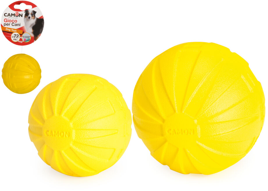 Camon - Jouet Balle Eva Jaune pour Chiens - 7cm Image num&eacute;ro 3