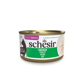 Schesir - Bo&icirc;te P&acirc;t&eacute;e au Filets de Poulet en Bouillon pour Chat - 70g