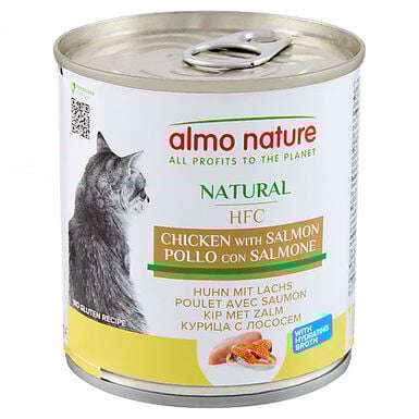 Almo Nature - Pâtée HFC Natural Poulet et Saumon