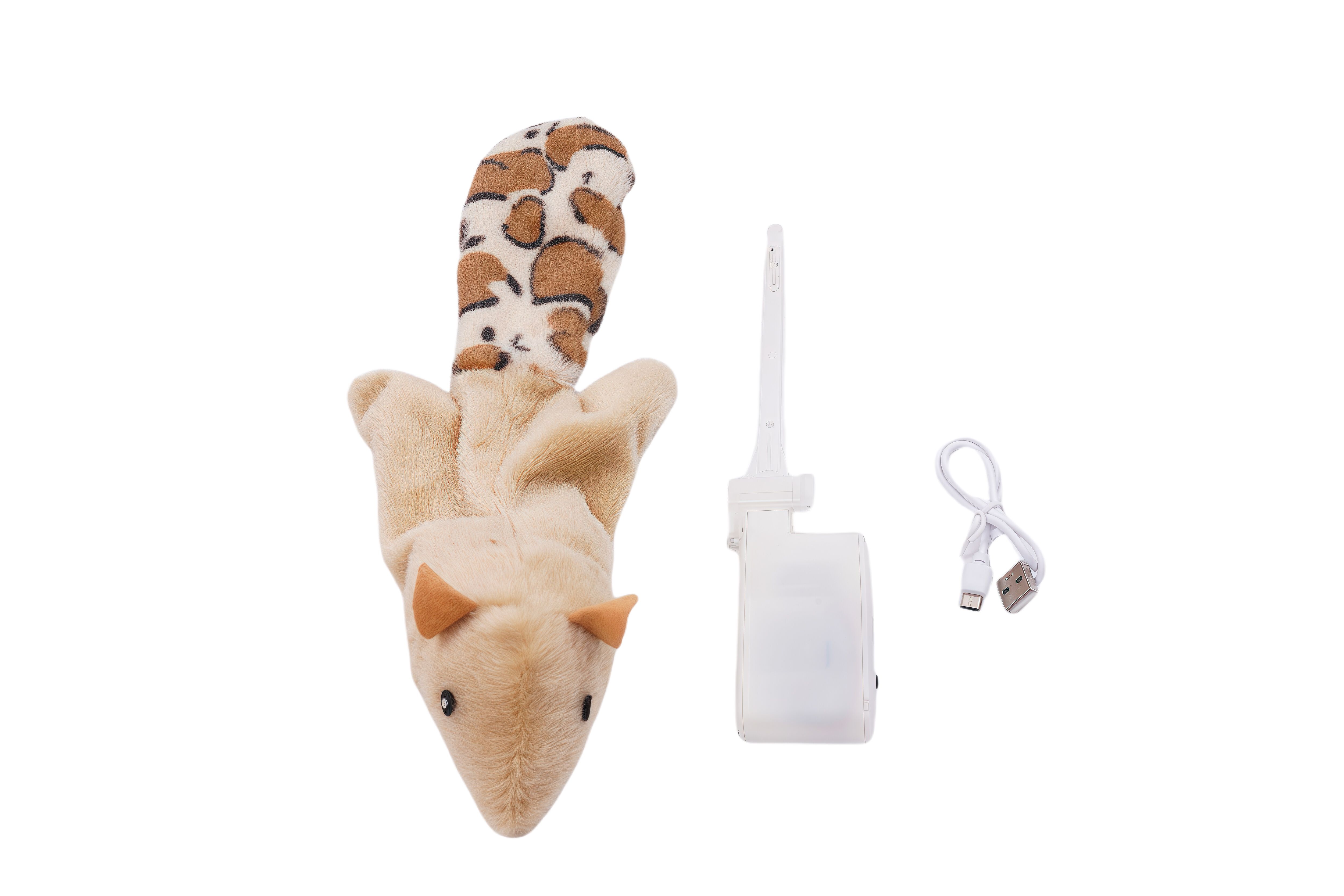 Tootoy! - Jouet Peluche Skinneeez Ecureuil Interactif - Beige Image num&eacute;ro 5
