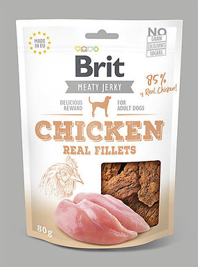 Brit - Friandises Jerky Filet de Poulet pour Chiens - 80g