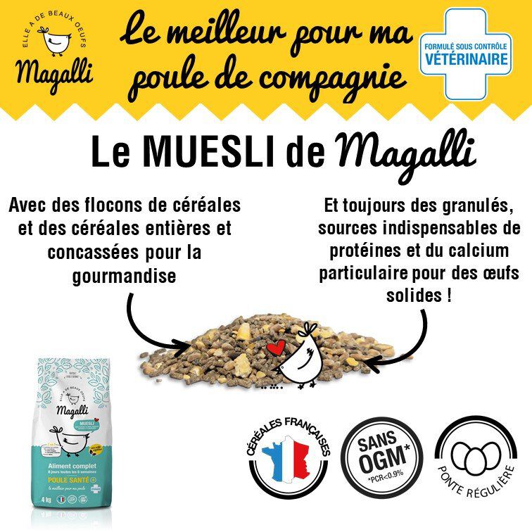 Magalli - Aliment Complet Poule Sant&eacute; pour Basse-cour - 4Kg Image num&eacute;ro 2