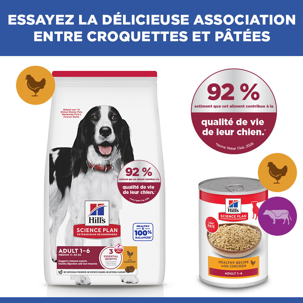 Hill's Science Plan - Croquettes Adult  Medium Au Poulet pour Chiens -  2,5kg Image num&eacute;ro 7
