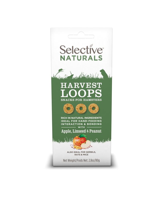 Supreme Science - Selective Naturals Harvest Loops pour Rongeurs - 80g Image numéro 1 Supreme Science - Selective Naturals Harvest Loops pour Rongeurs - 80g Image numéro 1