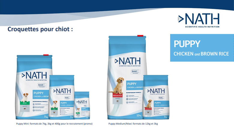 Nath - Croquettes Mini Puppy au Poulet pour Chiot - 400g image number null