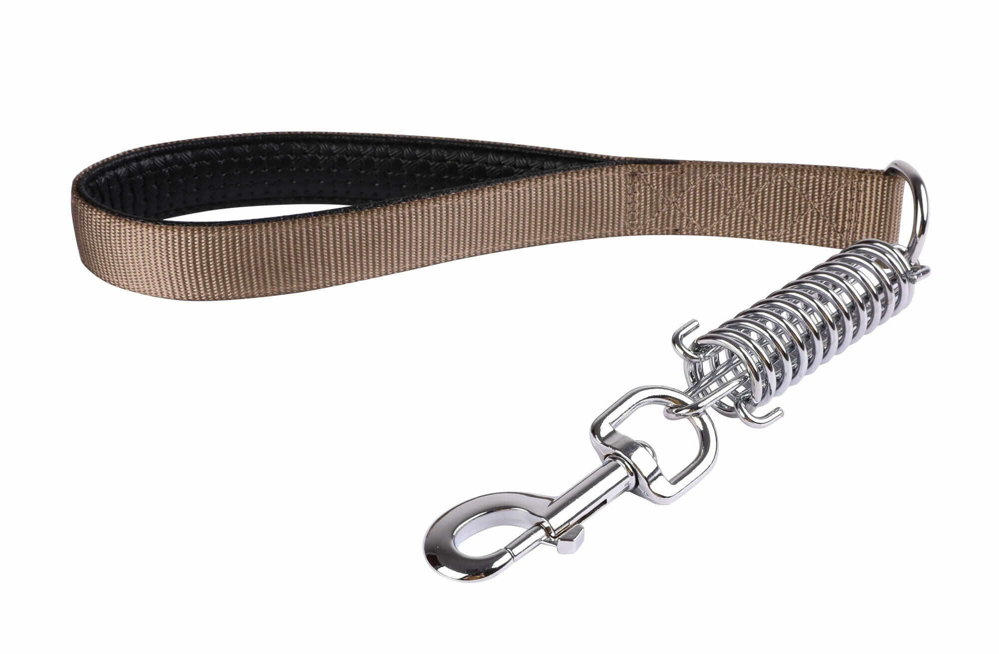Animalis - Laisse Amortisseur Confort de 25mm et 50cm pour Chien - Taupe Image num&eacute;ro 2