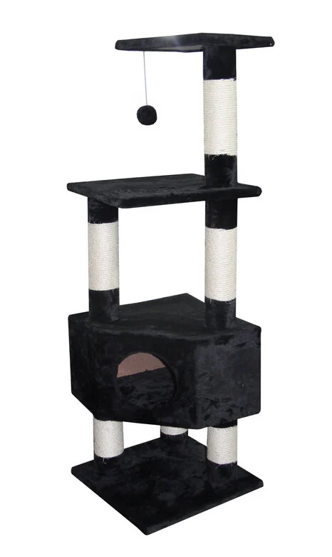Europet Bernina - Arbre à Chat Loona 135 cm pour Chat - Noir Image numéro 1 Europet Bernina - Arbre à Chat Loona 135 cm pour Chat - Noir Image numéro 1