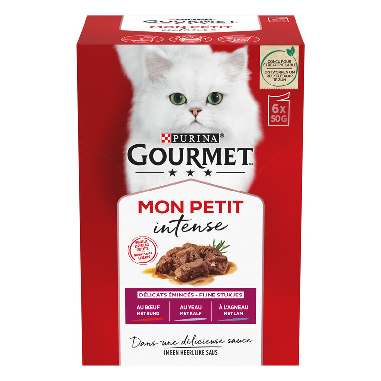 GOURMET - Sachets fraîcheurs MON PETIT à la Viande pour Chats - 6x50g Image numéro 1 GOURMET - Sachets fraîcheurs MON PETIT à la Viande pour Chats - 6x50g Image numéro 1