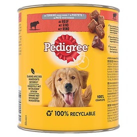 Pedigree - Boîtes en Terrine pour Chien Adulte au Bœuf - 800 GR