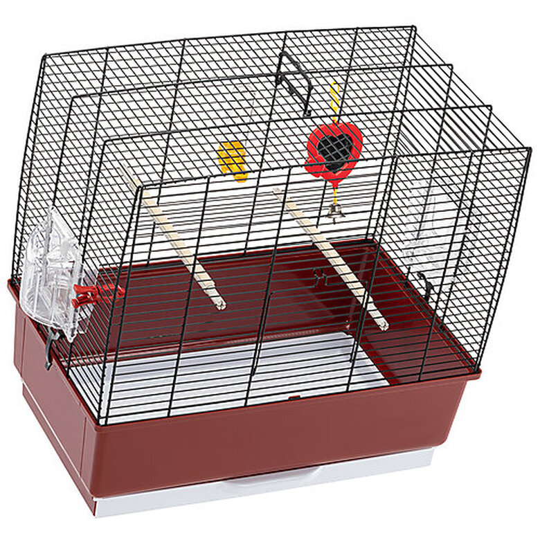 Ferplast - Cage Rekord 3 pour Oiseaux Exotique - Noir/Rouge Image numéro 5 Ferplast - Cage Rekord 3 pour Oiseaux Exotique - Noir/Rouge Image numéro 5