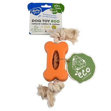 Duvoplus - Jouet Os Plat Eco Caoutchouc pour Chien - 27x6,5x3,8cm