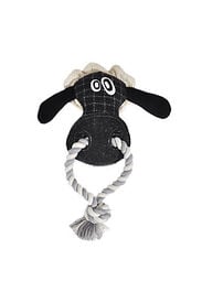 Animalis - Jouet Mouton Corde + Laine Recyclée pour Chiens - 25cm