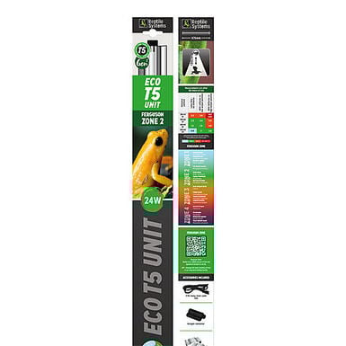 Reptile Systems - Eclairage Eco T5 Unit Zone 2 Ferguson pour Terrarium