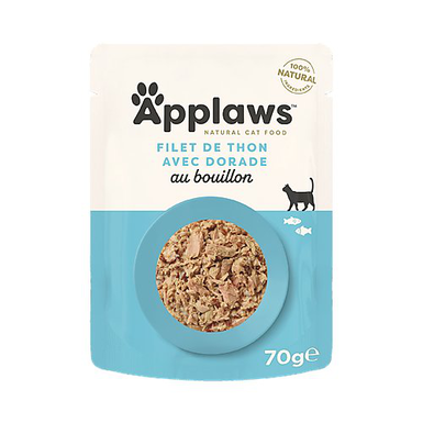 Applaws - Sachet Fraîcheur Thon et Daurade pour Chat - 70g