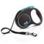 Flexi - Laisse &agrave; Enrouleur Black Design S Sangle - 5m/ Noir/Bleu Indicateur image num&eacute;ro 2