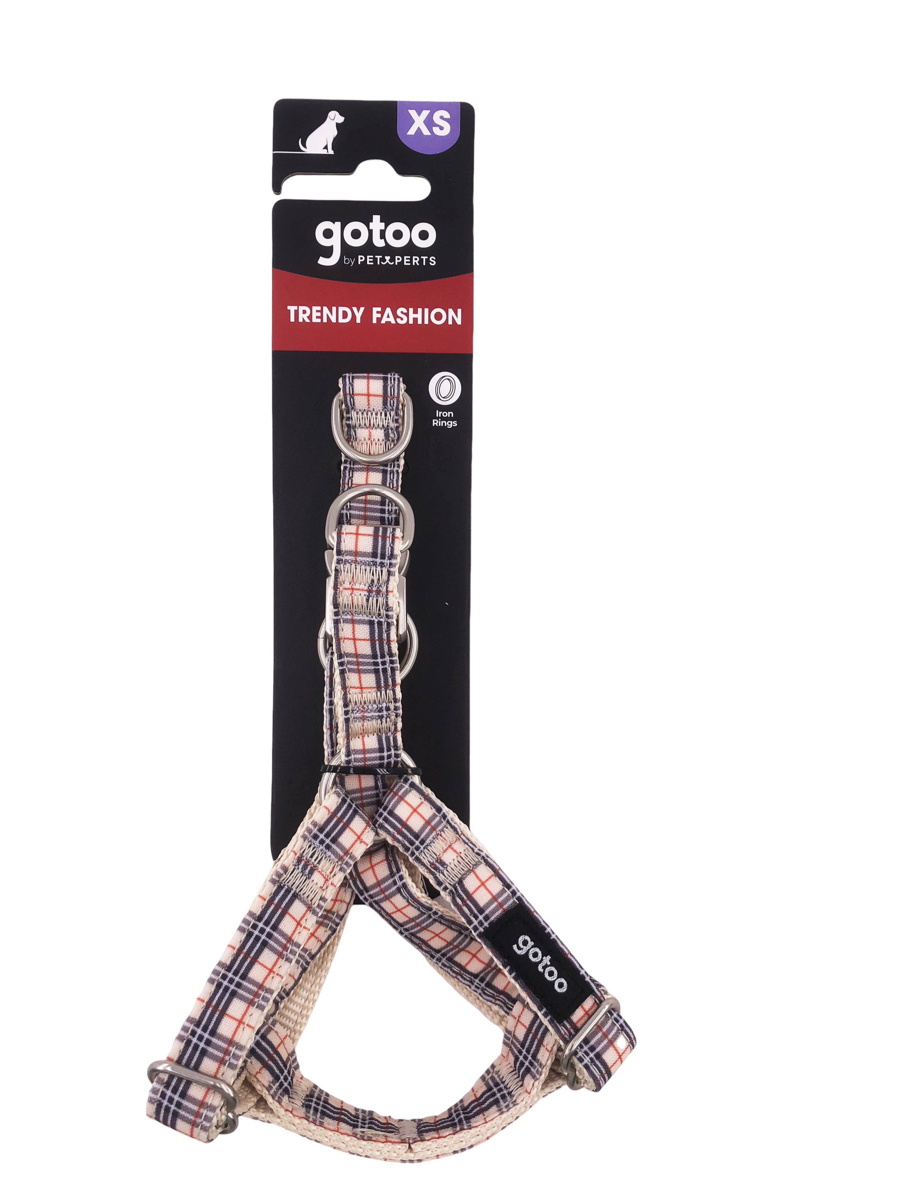 Gotoo - Harnais en Tartan Marron pour Chien - XS Image num&eacute;ro 5