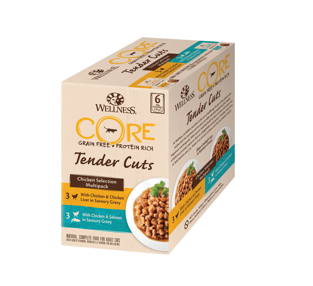 Wellness CORE - Multipack Tenders Cuts &agrave; la Volaille pour Chat - 510g Image num&eacute;ro 1