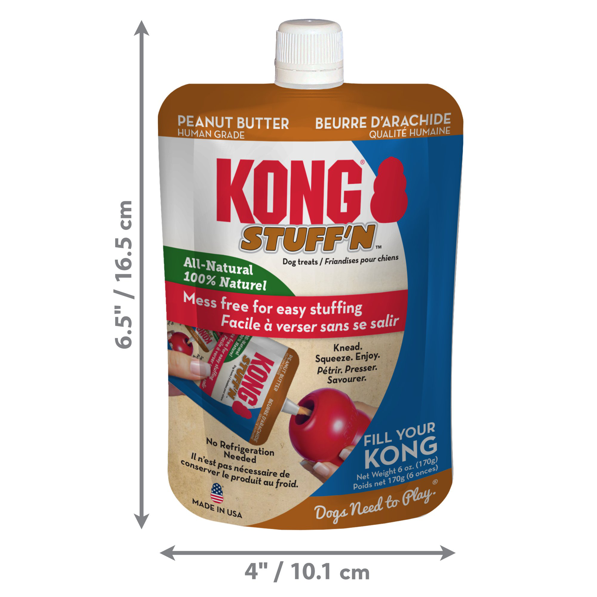 KONG - Friandises P&acirc;te Stuff'N Beurre D'Arachide pour Chiens - 170g Image num&eacute;ro 2