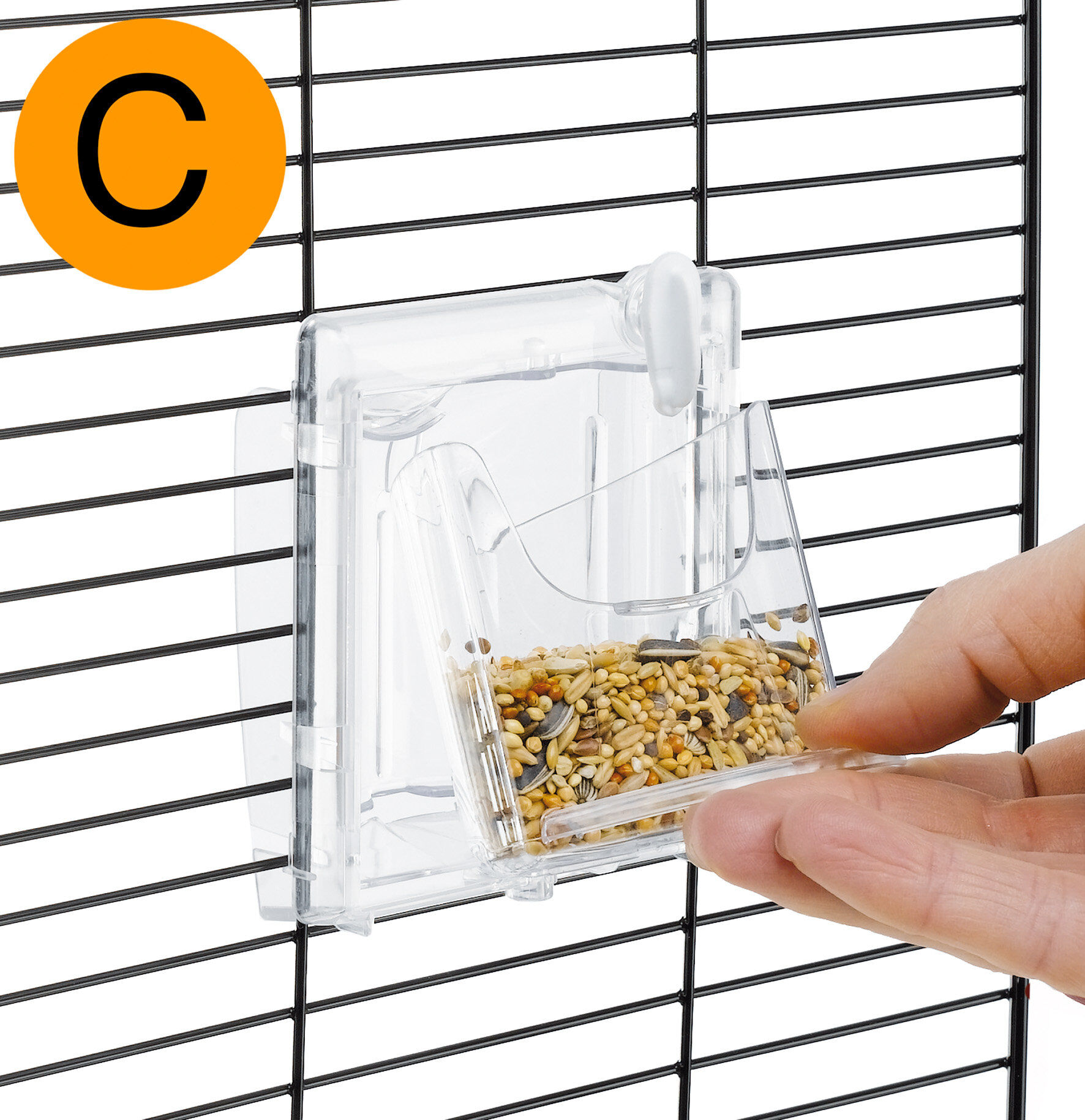 Ferplast - Cage Rekord 1 pour Oiseaux Exotiques - Fuchsia Image num&eacute;ro 6