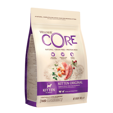Wellness - Croquettes Kitten Dinde et Poulet Pour Chatons - 300g