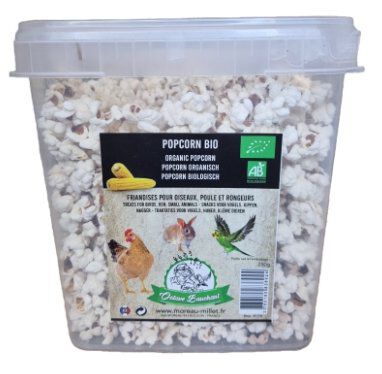 Octave Bauchant - Friandises Pop-corn Poules Rongeurs et Oiseaux - 250g Image num&eacute;ro 1