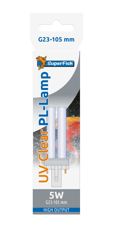 Superfish - Lampe UV PL 5W G23-105MM pour Bassin Image numéro 1 Superfish - Lampe UV PL 5W G23-105MM pour Bassin Image numéro 1