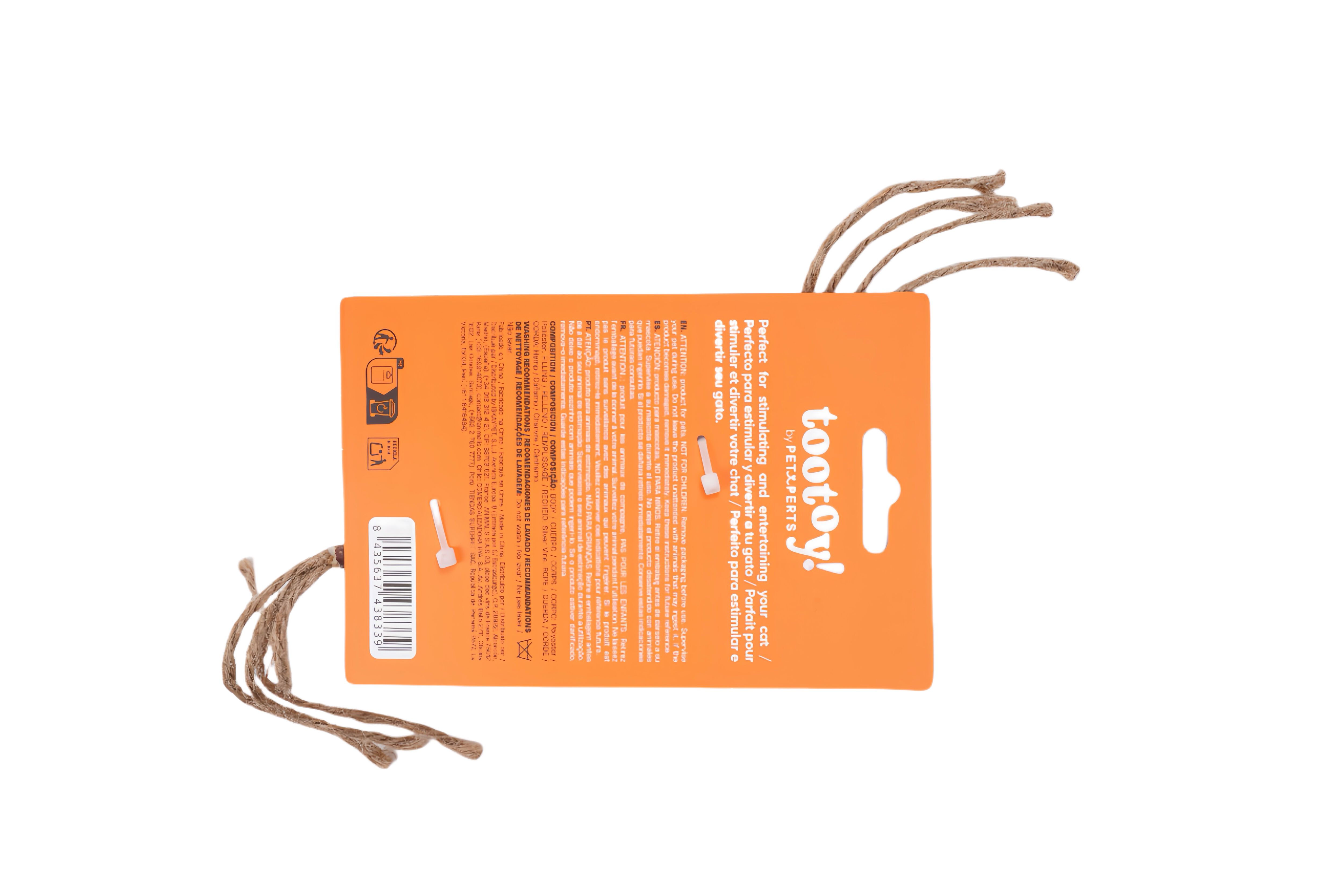 Tootoy! - Souris Matabi Ficelle pour Chats - Beige Image num&eacute;ro 5