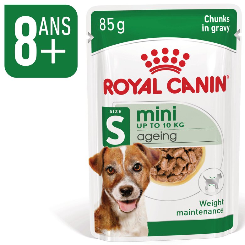 Royal Canin - Sachets Mini Ageing 12+ en Sauce pour Chien - 12X85g Image numéro 2 Royal Canin - Sachets Mini Ageing 12+ en Sauce pour Chien - 12X85g Image numéro 2