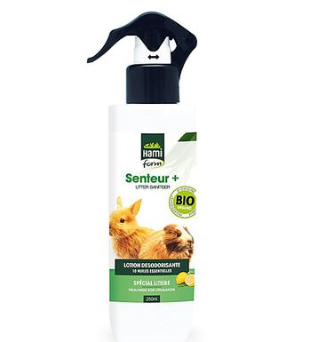 Hamiform - Lotion Désodorisante Senteur+ pour Rongeur - 250ml