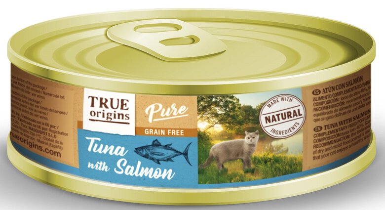 True Origins Pure - Patée Top Cat Adult Thon Saumon - 85g Image numéro 1 True Origins Pure - Patée Top Cat Adult Thon Saumon - 85g Image numéro 1