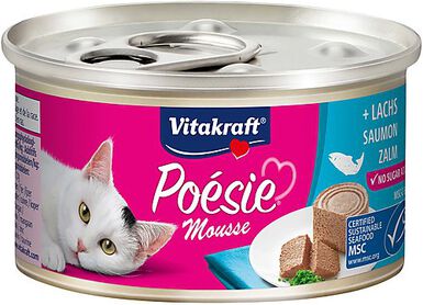 Vitakraft - Pâtée en Mousse Poésie au Saumon pour Chats - 85g