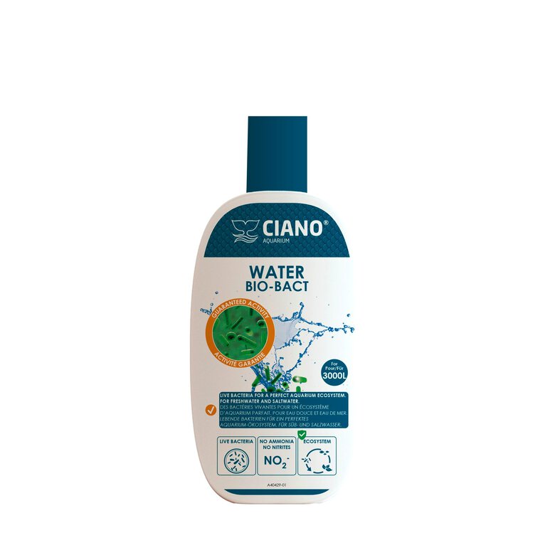 Ciano - Traitement d'Eau Water Bio-Bact pour Aquarium - 100ml Image numéro 1 Ciano - Traitement d'Eau Water Bio-Bact pour Aquarium - 100ml Image numéro 1