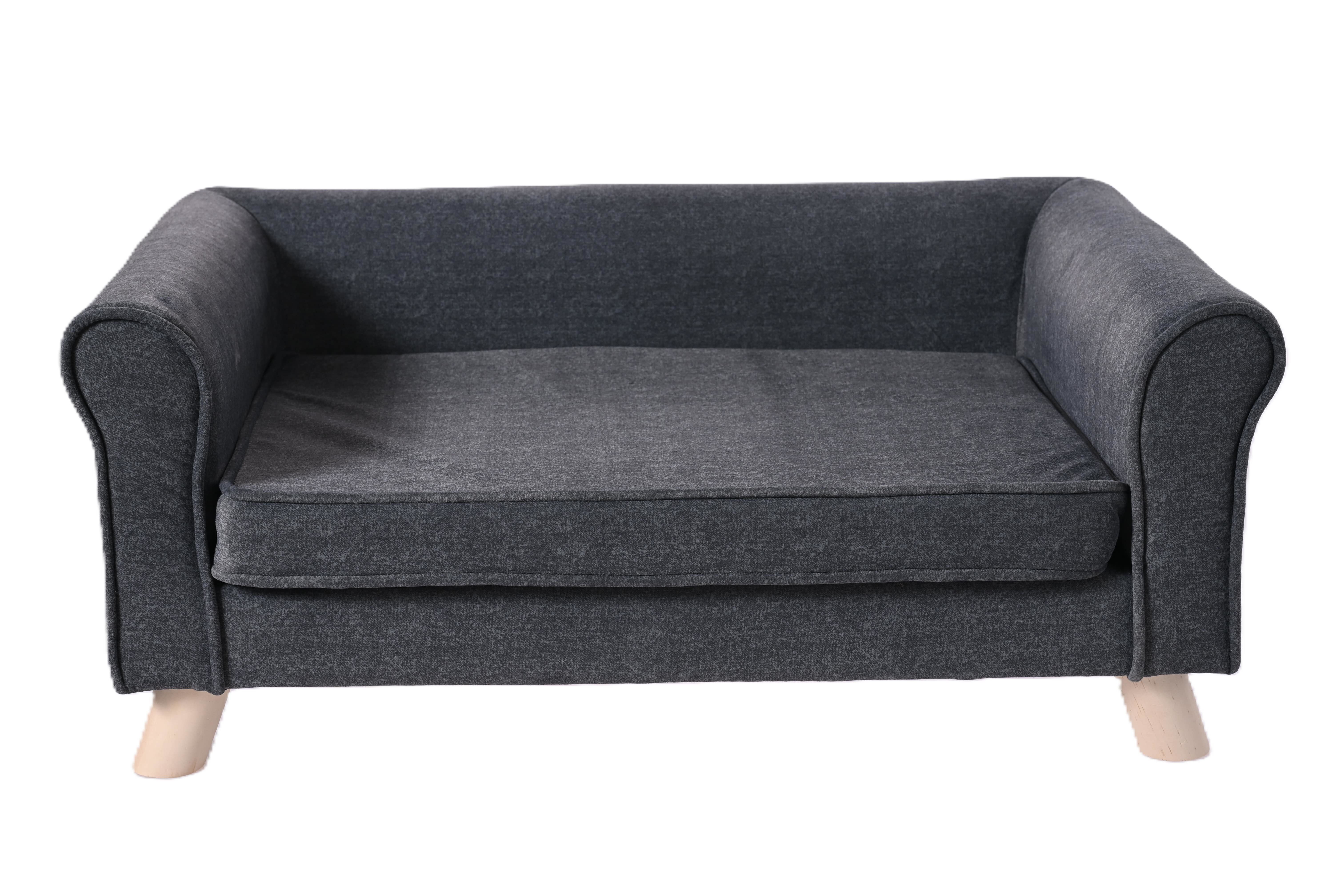 Leeby - Canap&eacute; Deluxe Gris Royal pour Chien - 52x82x27cm Image num&eacute;ro 1