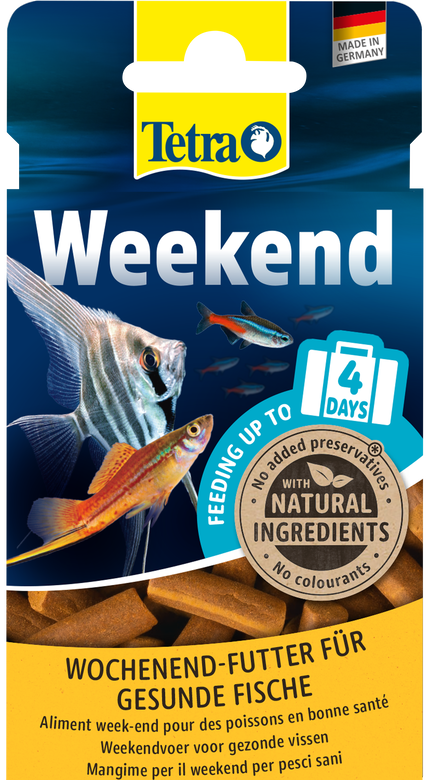 Tetra - Aliment Weekend de 4J pour Poissons Tropicaux Image numéro 1 Tetra - Aliment Weekend de 4J pour Poissons Tropicaux Image numéro 1