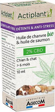 ActiPlant'3 - Huile de CBD 2% Détente & Anti-stress pour Chien - 10ml
