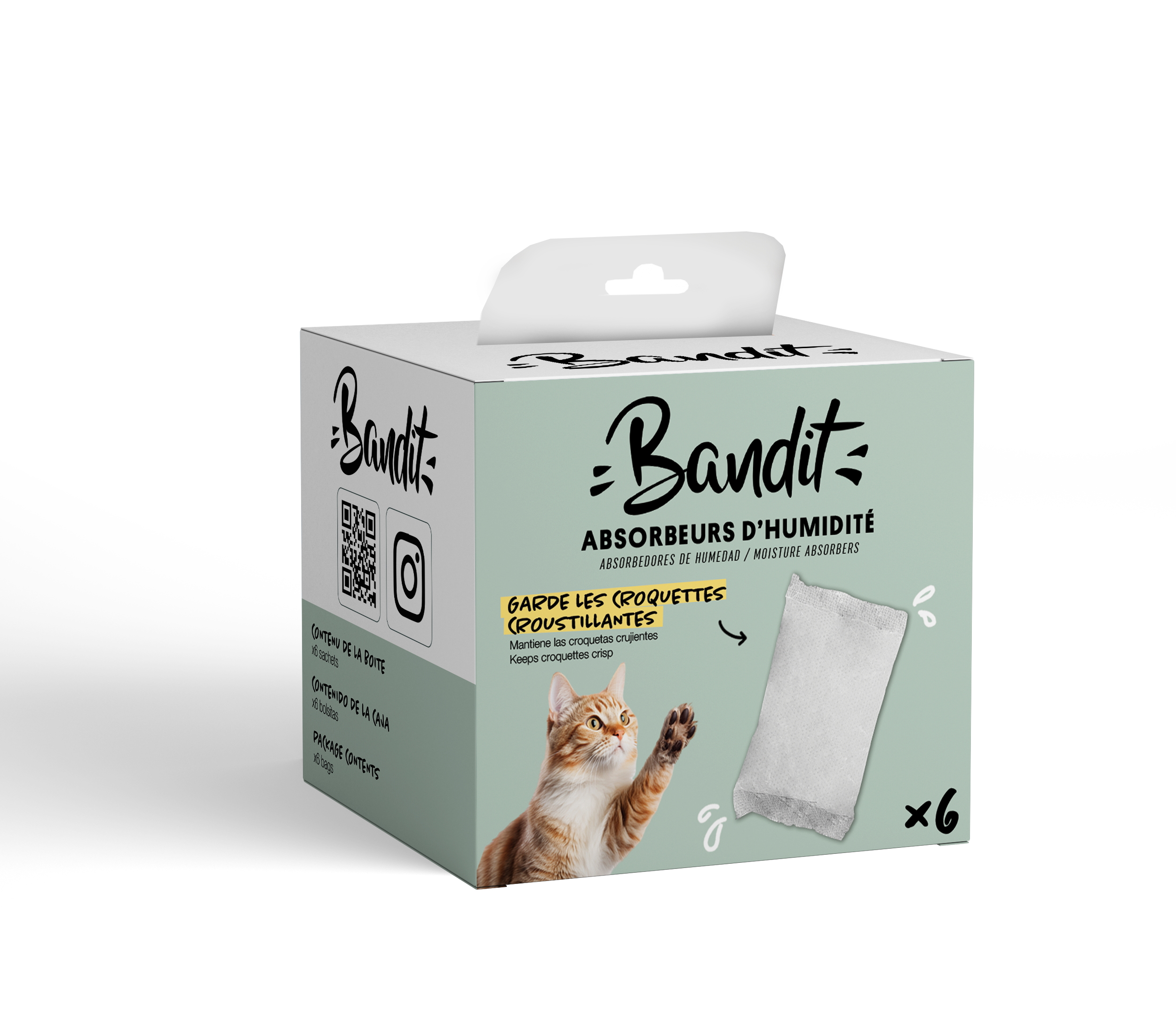 Bandit - Sachets Asorbeurs Humidit&eacute; pour Distributeur Croquettes - x6 Image num&eacute;ro 1