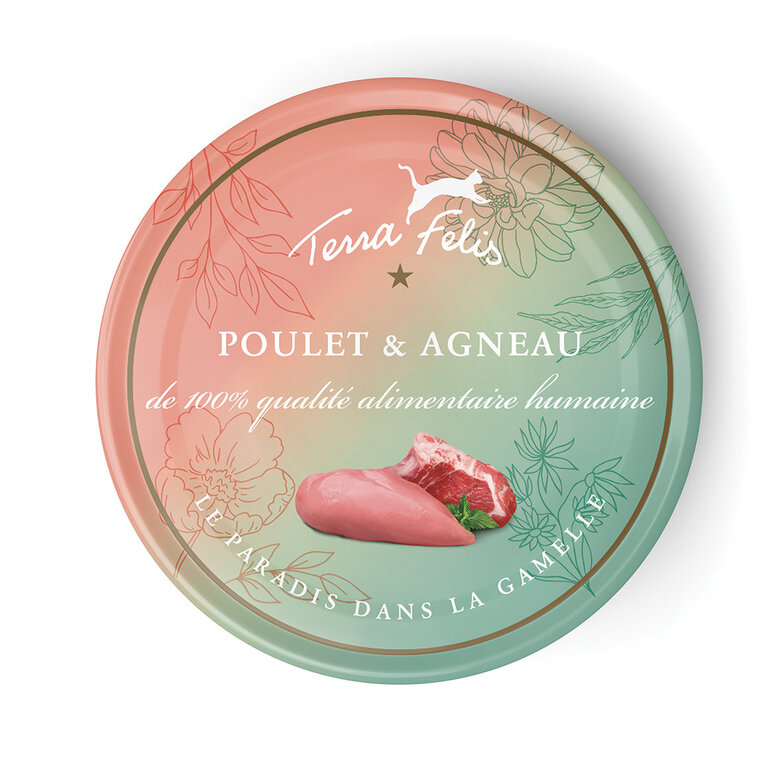 Terra Felis - Aliment Naturel au Poulet et Agneau pour Chats - 80g Image numéro 2 Terra Felis - Aliment Naturel au Poulet et Agneau pour Chats - 80g Image numéro 2