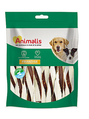 Animalis - Friandises Sandwiches Canard et Poisson pour Chien - 100g