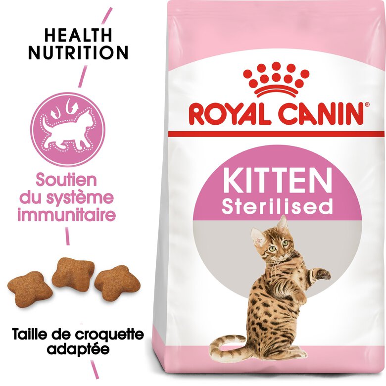 Royal Canin - Croquettes Kitten Sterilised pour Chaton - 400g Image numéro 1 Royal Canin - Croquettes Kitten Sterilised pour Chaton - 400g Image numéro 1