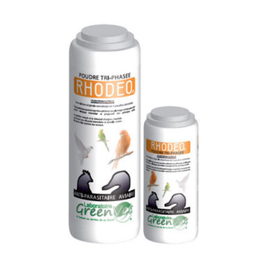 Greenvet - Poudre Aviaire RHODEO Antiparasitaire - 125g