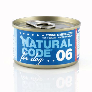 Natural Code - Pâtée Thon et Cabillaud 06 pour Chiens - 90g